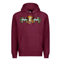 Burgundy sunflower hereford cattle and cactus  mom Premium Hoodie - Jasminsmagicworld