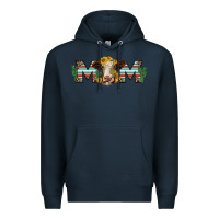 Navy sunflower hereford cattle and cactus  mom Premium Hoodie - Jasminsmagicworld