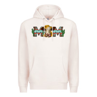 Pale Pink sunflower hereford cattle and cactus  mom Premium Hoodie - Jasminsmagicworld