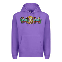 Purple sunflower hereford cattle and cactus  mom Premium Hoodie - Jasminsmagicworld