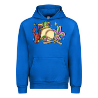 Cobalt mardi gras baseball Urban Hoodie - MaliasSmallBusiness
