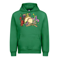 Emerald mardi gras baseball Urban Hoodie - MaliasSmallBusiness
