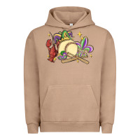 Pigment Burro mardi gras baseball Urban Hoodie - MaliasSmallBusiness