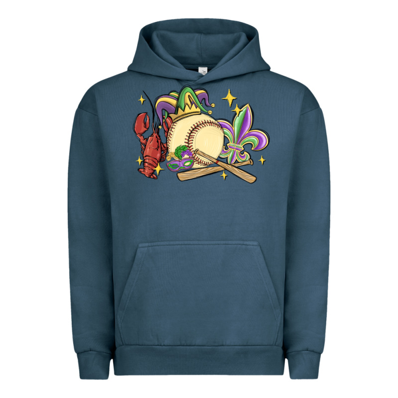 Mardi Gras Baseball Urban Hoodie by MaliasSmallBusiness | Teevron