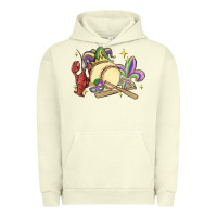 Pigment Pistachio mardi gras baseball Urban Hoodie - MaliasSmallBusiness