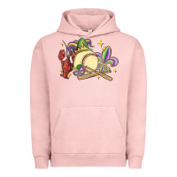 Pigment Salmon mardi gras baseball Urban Hoodie - MaliasSmallBusiness