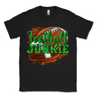Black football junkie Classic Tee - texasbilliewilder