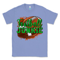 Colony Blue football junkie Classic Tee - texasbilliewilder