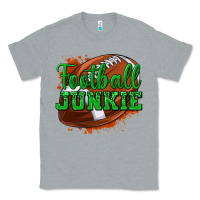 Heather Grey football junkie Classic Tee - texasbilliewilder
