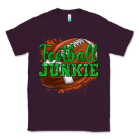 Plum football junkie Classic Tee - texasbilliewilder