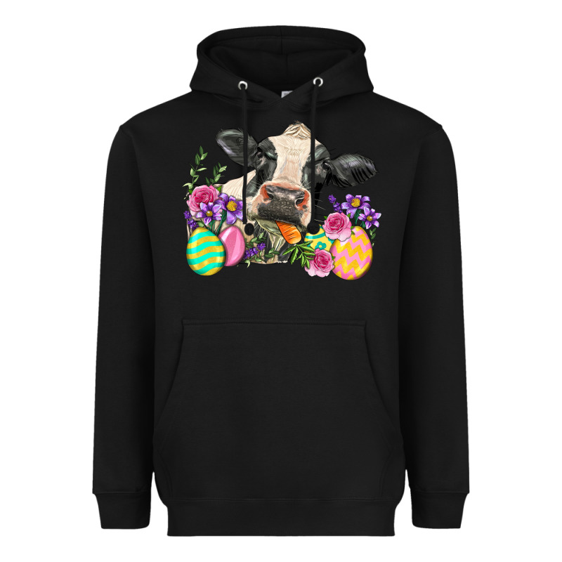 Happy Easter Cow Easter Day Heavyweight Hoodie by Neo Western | Teevron