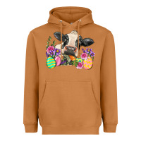 Meerkat Happy Easter Cow Easter Day Heavyweight Hoodie - Neo Western