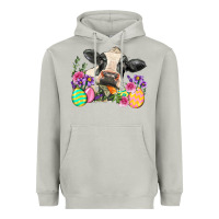 Moon Dust Happy Easter Cow Easter Day Heavyweight Hoodie - Neo Western