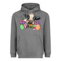 Storm Happy Easter Cow Easter Day Heavyweight Hoodie - Neo Western