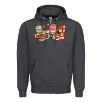 Smoke strawberry farm fresh coffee cups Zipper Hoodie - Zillion Design Studio