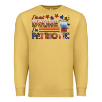 Antique Gold i'm not drunk i'm patriotic Premium Sweatshirt - HRA Design Shop