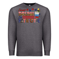 Charcoal Heather i'm not drunk i'm patriotic Premium Sweatshirt - HRA Design Shop