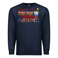 Navy i'm not drunk i'm patriotic Premium Sweatshirt - HRA Design Shop
