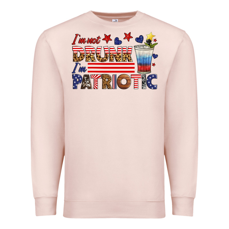 I'm Not Drunk I'm Patriotic Premium Sweatshirt by HRA Design Shop | Teevron