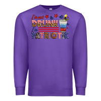 Purple i'm not drunk i'm patriotic Premium Sweatshirt - HRA Design Shop
