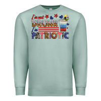 Seafoam i'm not drunk i'm patriotic Premium Sweatshirt - HRA Design Shop