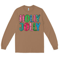Toasted Coconut holly jolly Long Sleeve Tee - MaliasSmallBusiness