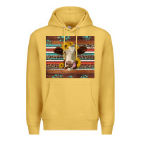 Antique Gold western sunflowers gemstone heifer Premium Hoodie - Jasminsmagicworld