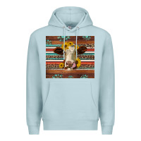 Blue Mist western sunflowers gemstone heifer Premium Hoodie - Jasminsmagicworld