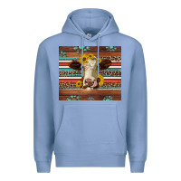Colony Blue western sunflowers gemstone heifer Premium Hoodie - Jasminsmagicworld