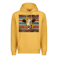 Mustard western sunflowers gemstone heifer Premium Hoodie - Jasminsmagicworld
