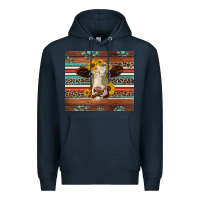 Navy western sunflowers gemstone heifer Premium Hoodie - Jasminsmagicworld