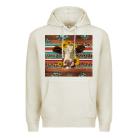 Oatmeal Heather western sunflowers gemstone heifer Premium Hoodie - Jasminsmagicworld