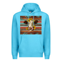 Ocean Blue western sunflowers gemstone heifer Premium Hoodie - Jasminsmagicworld