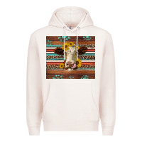 Pale Pink western sunflowers gemstone heifer Premium Hoodie - Jasminsmagicworld