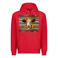 Red western sunflowers gemstone heifer Premium Hoodie - Jasminsmagicworld