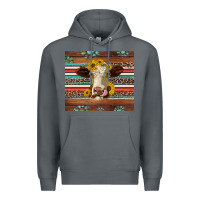 Rock western sunflowers gemstone heifer Premium Hoodie - Jasminsmagicworld