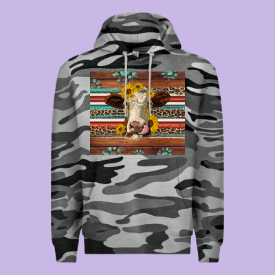 Western Sunflowers Gemstone Heifer Premium Hoodie Designed By Jasminsmagicworld