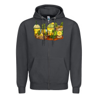 Smoke pineapple farm fresh coffee cups Zipper Hoodie - Zillion Design Studio