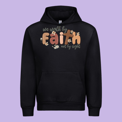 We Walk By Faith Not By Sight Urban Hoodie Designed By Maliassmallbusiness