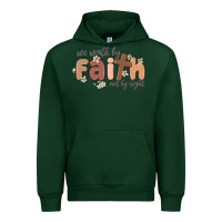 Forest Green we walk by faith not by sight Urban Hoodie - MaliasSmallBusiness