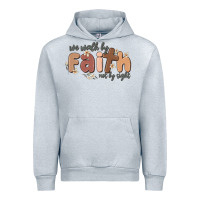 Heather Grey we walk by faith not by sight Urban Hoodie - MaliasSmallBusiness