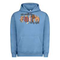 Pigment Pebble Blue we walk by faith not by sight Urban Hoodie - MaliasSmallBusiness