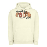 Pigment Pistachio we walk by faith not by sight Urban Hoodie - MaliasSmallBusiness
