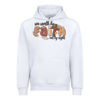White we walk by faith not by sight Urban Hoodie - MaliasSmallBusiness