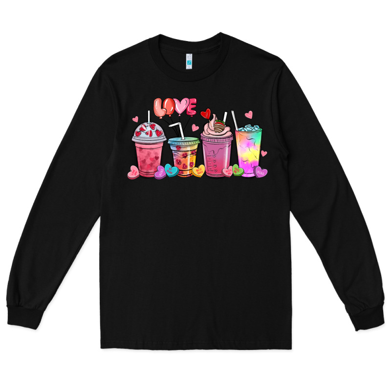Love Coffee Cups Long Sleeve Tee by MaliasSmallBusiness | Teevron