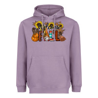 Lavender Welcome Fall Pumpkin Heavyweight Hoodie - CowhideDigitalArt