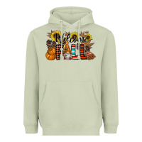 Matcha Welcome Fall Pumpkin Heavyweight Hoodie - CowhideDigitalArt