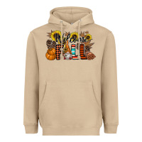 Mushroom Welcome Fall Pumpkin Heavyweight Hoodie - CowhideDigitalArt
