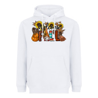 White Welcome Fall Pumpkin Heavyweight Hoodie - CowhideDigitalArt
