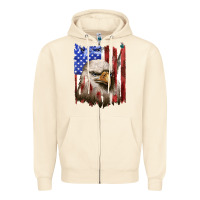 Sandshell usa flag with eagle head Zipper Hoodie - texasbilliewilder